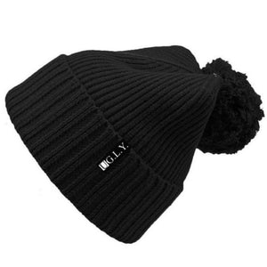 Black Puff beanie