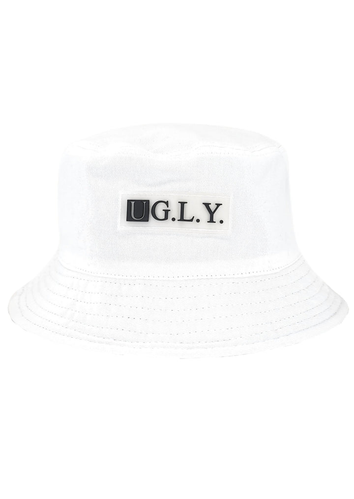 White Reverse Bucket Hat