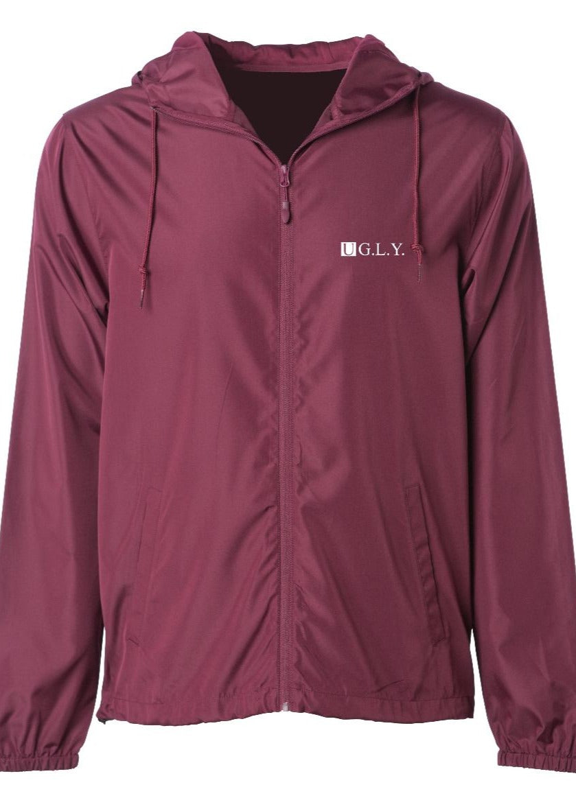 UG.L.Y. Maroon Windbreaker